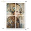 Papier decoupage morwowy FPA1011, Seria Inspired by Klimt, kobiety, zloto, dekoracyjne wzory, kamienie szlachetne, mozaiki, motywy secesyjne * Mulberry decoupage paper FPA1011, women, gold, decorative patterns, gemstones, mosaics, Art Nouveau motifs *Pape